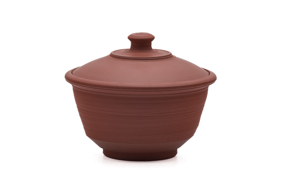 Japanese Houhin Murakoshi Fugetsu Tokoname Red Shudei Handleless Teapot - Thumbnail 4