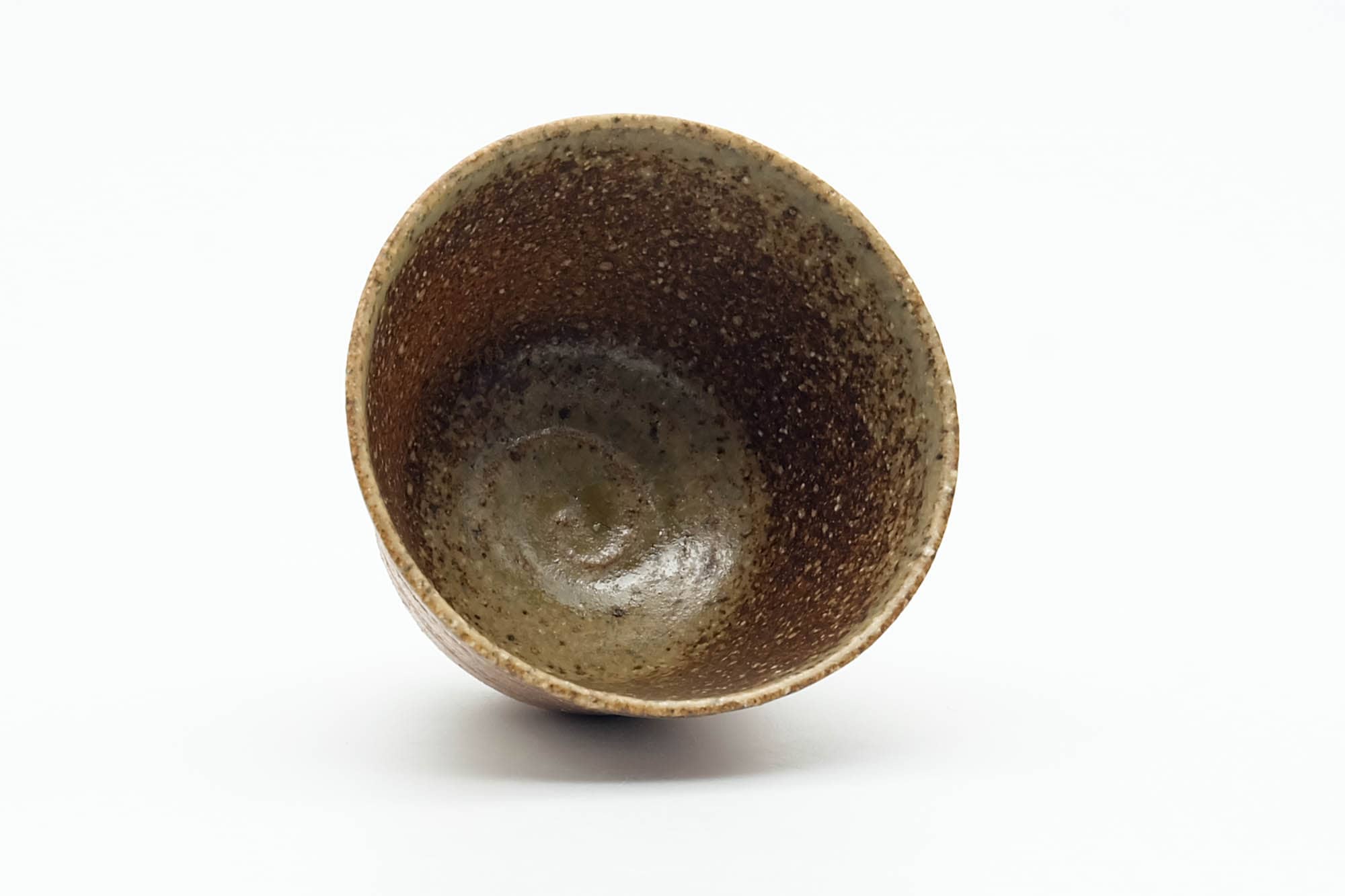 Japanese Teacup - Ash Glazed Shigaraki-yaki Asagao-gata Guinomi - 50ml