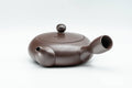 Tezumi — Japanese Kyusu - Flat Hira-gata Banko-yaki Debeso Teapot - 160ml — top-down view of the lid
