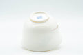 Japanese Teacups - Set of 5 Floral Lightweight Porcelain Yunomi - 125ml - inverted cup showing the foot