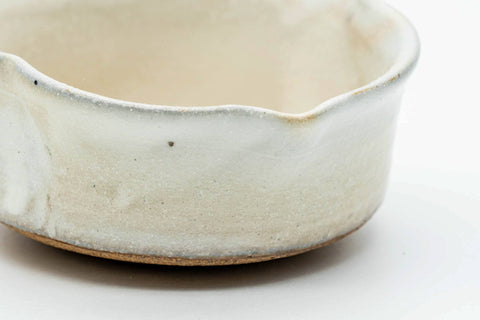 Japanese Katakuchi - Small Milky White Glazed Water Cooler - 100ml