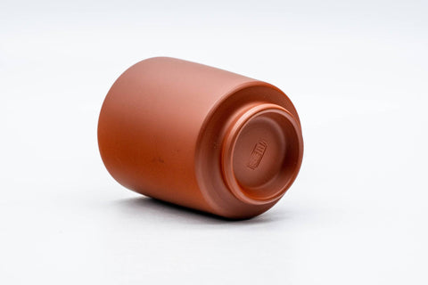 Japanese Teacup - Red Shudei Tokoname-yaki Tsutsu-gata Yunomi - 150ml