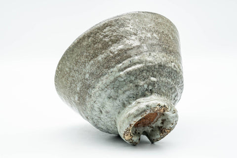 Tezumi — Japanese Matcha Bowl - Kannyuu Glazed Ido-gata Hagi-yaki Chawan - 350ml — top-down view of the interior