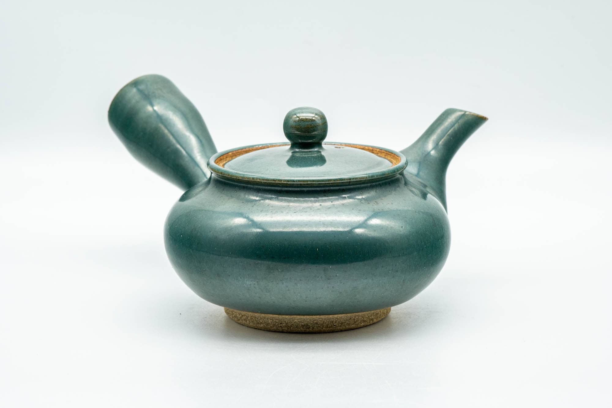 Japanese Kyusu - Green Glazed Agano-yaki Do-ake Teapot - 300ml - Tezumi