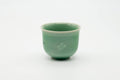 Tezumi — Japanese Teacup - Egret Green Celadon Yunomi - 130ml — front view from another angle