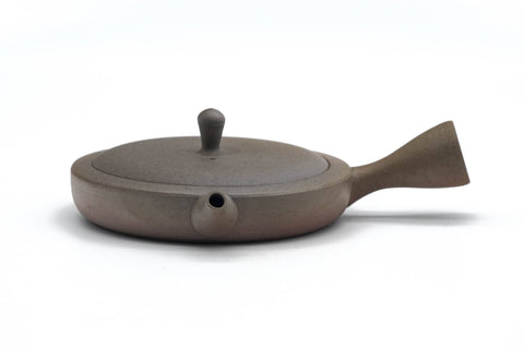 Wide Flat Yakishime Tokoname Teapot - 100ml