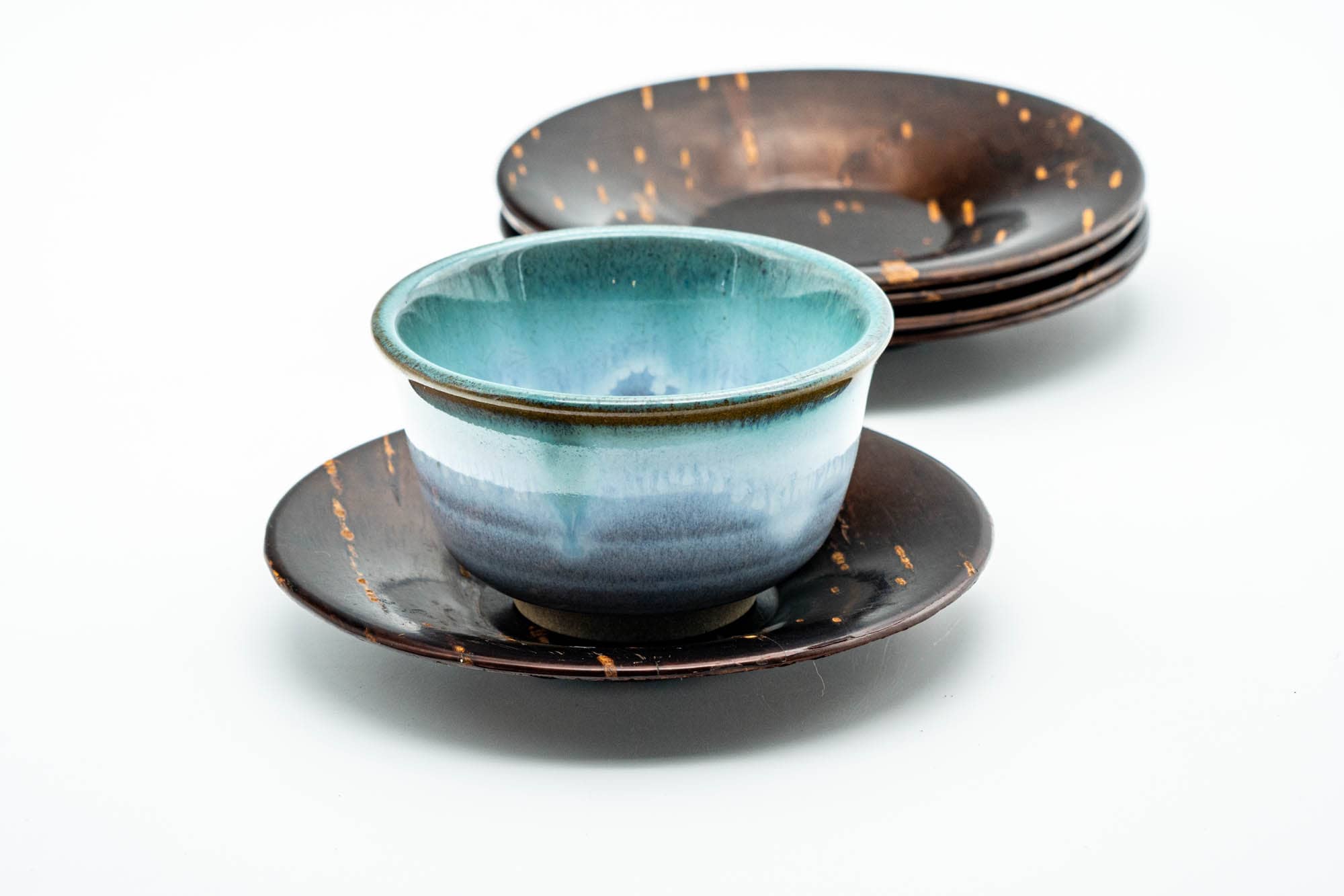 Japanese Chataku - Set of 5 Cherry Bark Sakura Wooden Tea Coasters