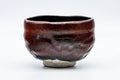 Tezumi — Japanese Matcha Bowl - Black Red Glazed Kuro-Raku Chawan - 300ml — front view from another angle