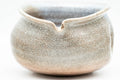 Japanese Katakuchi - Large Weathered Hagi-yaki Water Cooler - three-quarter view showing the pouring lip