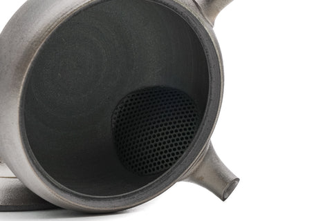 Spiraling Metallic Tokoname Teapot - 240ml