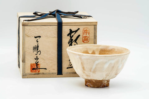 Japanese Matcha Bowl - 廣瀬淡雅 Tamasa Hirose - Beige Ido-gata Hagi-yaki Chawan - 300ml