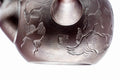 Tezumi — Japanese Kyusu - Engraved Birds Banko-yaki Ceramic Teapot - 150ml — additional view
