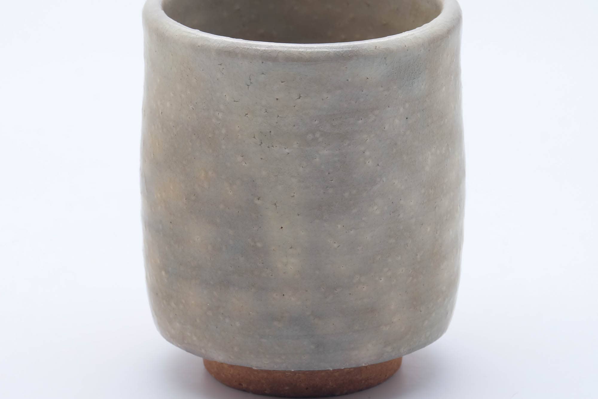 Japanese Teacup - Beige Grey Gohonte Hagi-yaki Yunomi - 180ml