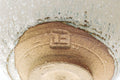 Tezumi — Japanese Matcha Bowl - Grey White Speckle Glazed Chawan - 250ml — closeup of the glaze