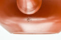 Japanese Kyusu - Classic Red Shudei Tokoname-yaki Mesh Teapot - 200ml - closeup of the smooth unglazed red shudei clay surface