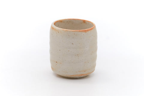 Japanese Teacup - White Shino Glazed Mino Yunomi - 100ml