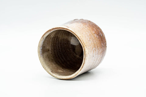 Overhead view looking into the yunomi's glazed interior
