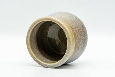 Japanese Teacup - Beige Blue Drip-Glazed Yunomi - 90ml