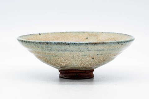 Japanese Matcha Bowl - Beige Blue Summer Chawan - 100ml