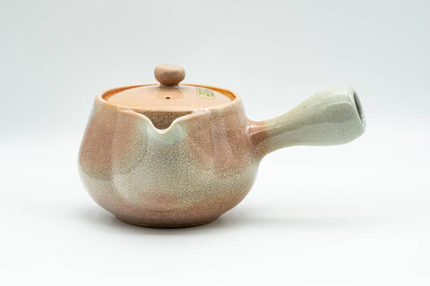 Japanese Kyusu - 椿窯 天鵬山 Tsubaki Kiln - Pink Hagi-yaki Do-ake Teapot - 300ml