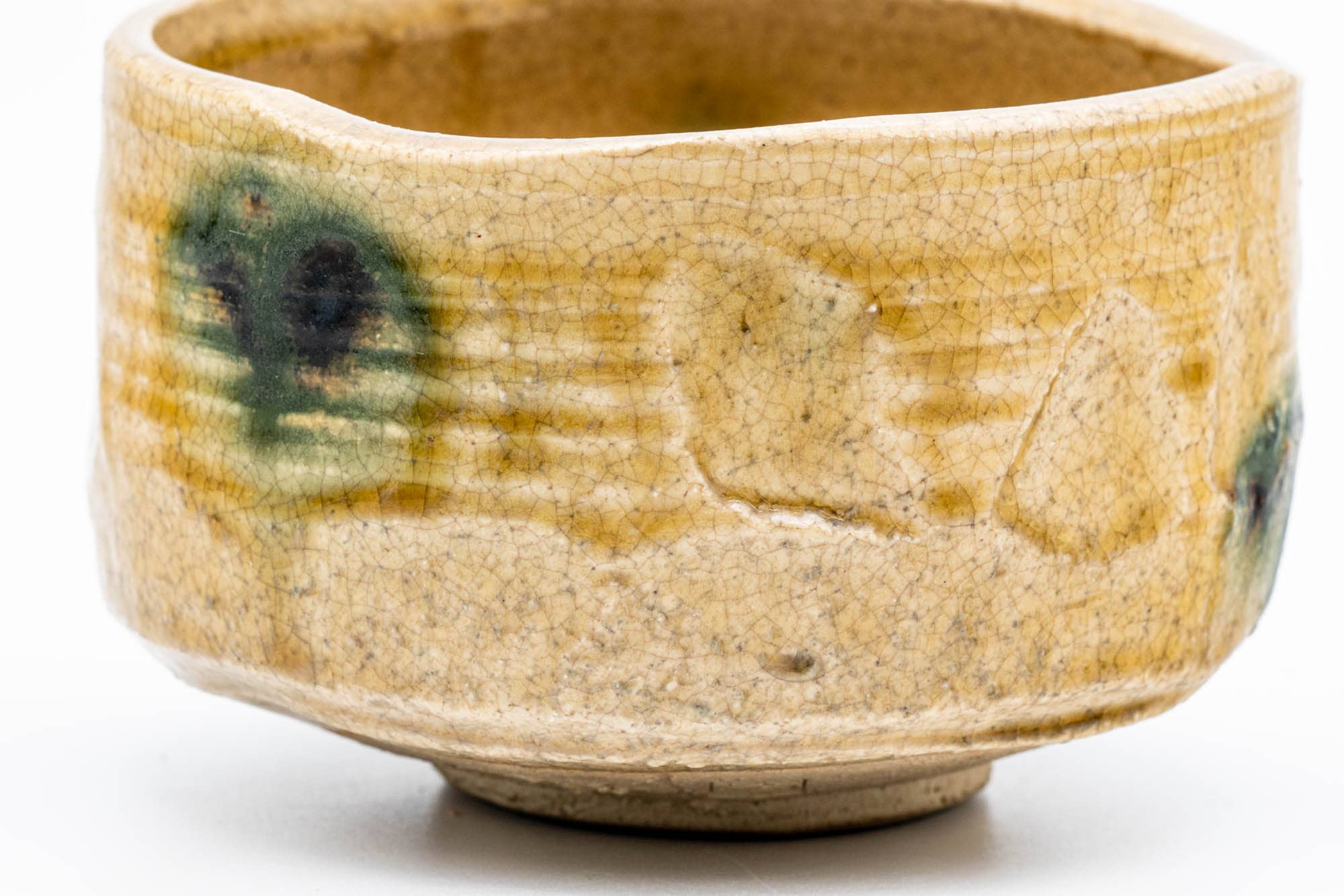 Japanese Matcha Bowl - Herame Undulating Seto-yaki Chawan - 500ml
