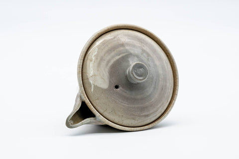 Japanese Houhin - 朝日焼 Asahi-yaki - Grey Hakeme Glazed Handleless Teapot - 100ml