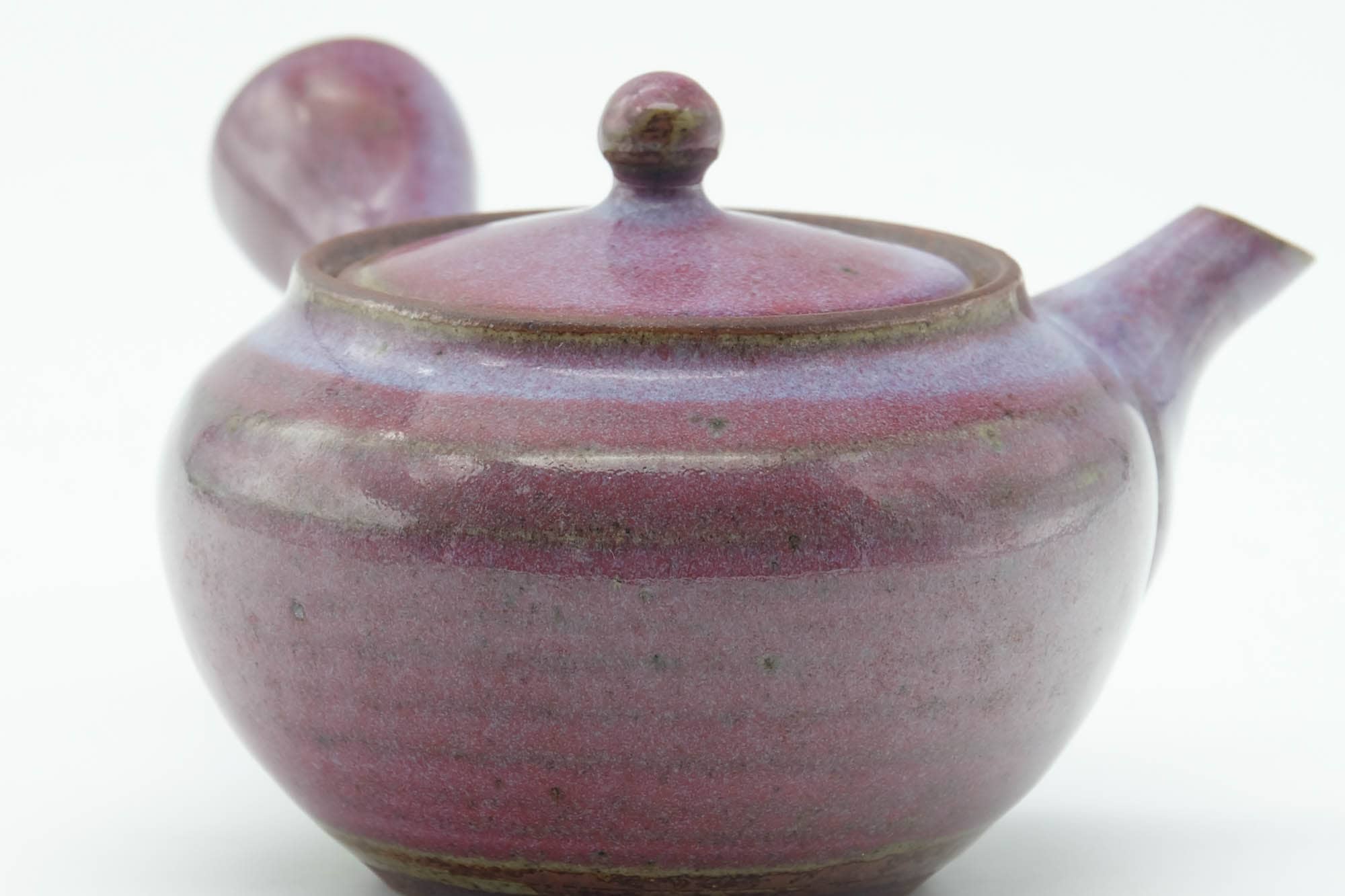 Japanese Kyusu - Purple Milky Glazed Ceramic Filter Teapot - 200ml