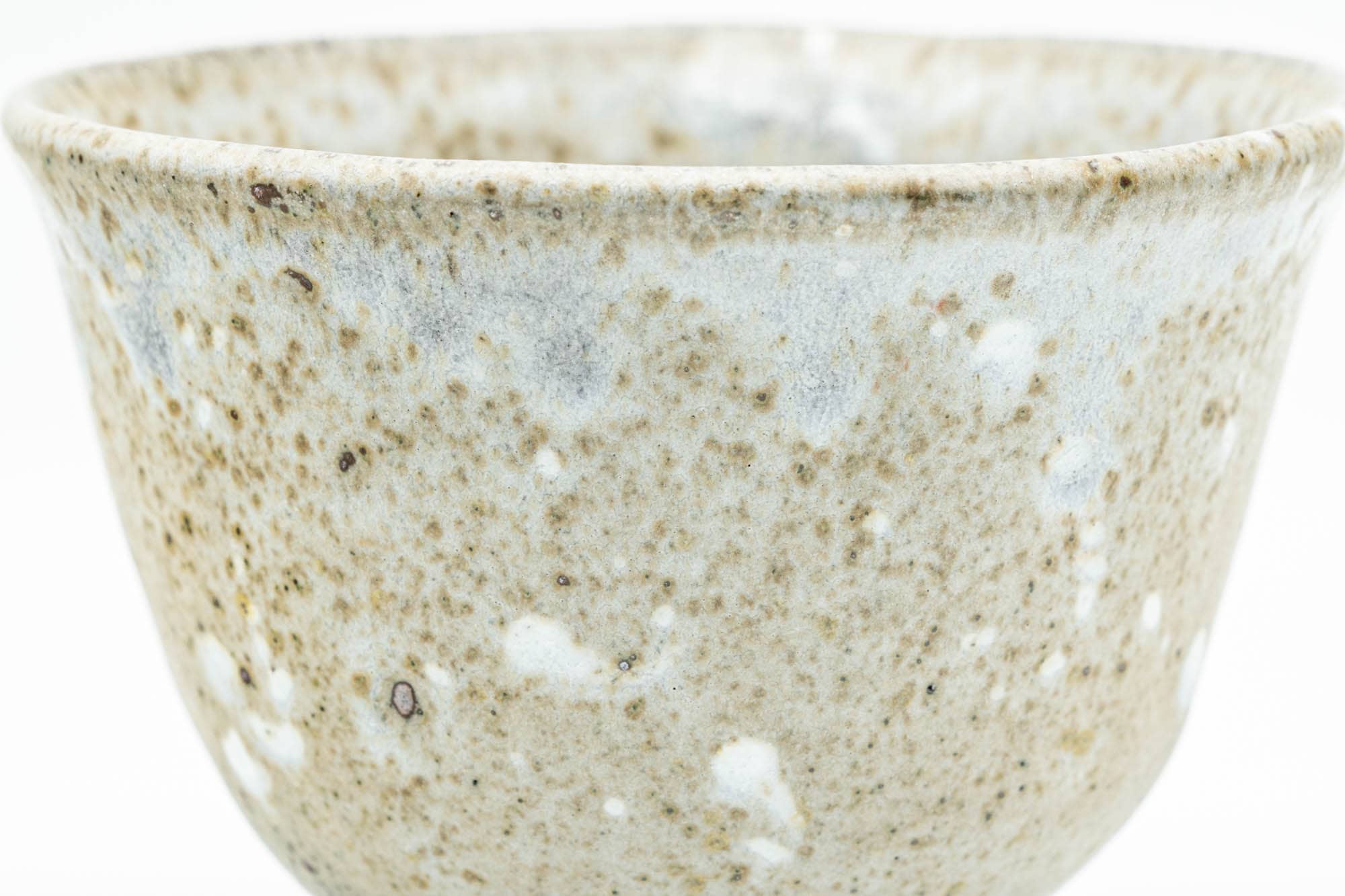 Japanese Teacup - Earthy Speckled Grey Glazed Yunomi - 170ml
