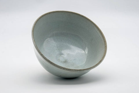 Japanese Matcha Bowl - Milky White Glazed Hantsutsu-gata Chawan - 300ml