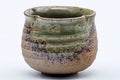 Tezumi — Japanese Teacup - Ash Glazed Floral-Shpaed Shigaraki-yaki Yunomi - 100ml — tipped to show the interior
