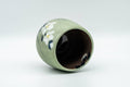 Tezumi — Japanese Teacup - Floral Green Celadon Yunomi - 160ml — three-quarter view