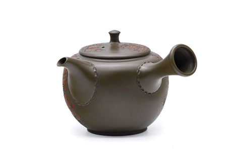 Plum Blossom Layered Tokoname Teapot - 200ml