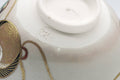 Tezumi — Japanese Matcha Bowl - Decorated Geometric Ornaments Kyo-yaki Chawan - 250ml — closeup of the foot