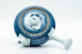 Tezumi — Japanese Kyusu - Blue Striped Village Arita-yaki Debeso Teapot - 300ml — interior view showing the filter