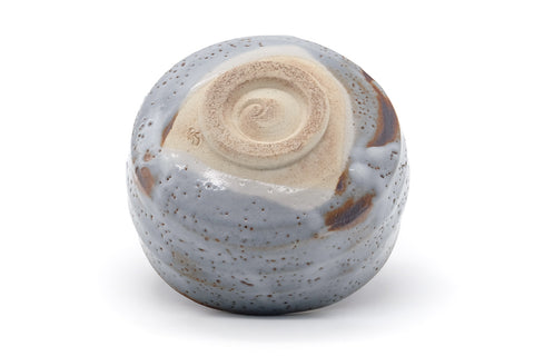 Japanese Matcha Bowl - 加藤秀山 Katou Hideyama - Blue Shino Mino Chawan - 500ml