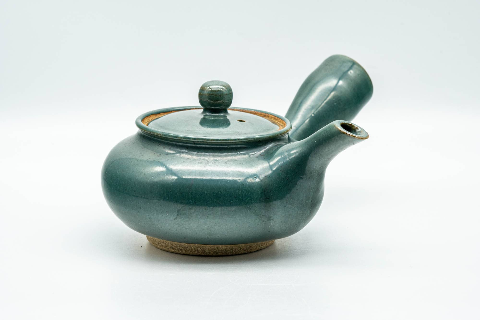 Japanese Kyusu - Green Glazed Agano-yaki Do-ake Teapot - 300ml - Tezumi
