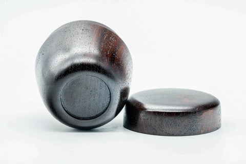 Japanese Natsume - Dark Wooden Matcha Tea Canister - 100ml