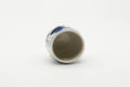 Tezumi — Japanese Teacup - Abstract Blue White Glazed Yunomi - 100ml — three-quarter view
