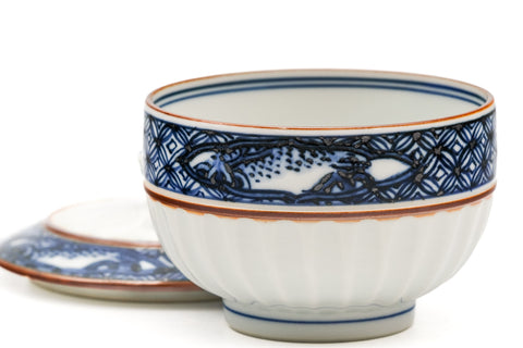 Hand-painted Kiyomizu-yaki Lidded Yunomi - 120ml