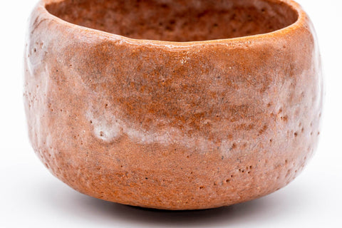 Vintage Aka-raku Round Chawan
