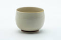 Tezumi — Japanese Teacup - Beige Red Floral Kutani-yaki Yunomi - 140ml — front view from another angle