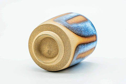 Japanese Teacup - Sky Blue Glazed Bizen-yaki Yunomi - 160ml