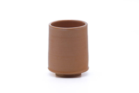 Tezumi — Japanese Teacup - Pink White Glazed Hagi-yaki Yunomi - 220ml — front view from another angle