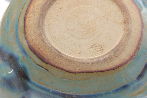 Japanese Kyusu - Green Purple Wabi Sabi Teapot - 290ml