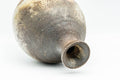 Japanese Hanaire - Textured Bizen-yaki Tea Ceremony Vase - tilted view showing the mouth opening