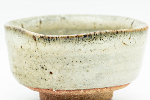 Japanese Teacup - Sage Green Glazed Square-shaped Yunomi - 120ml