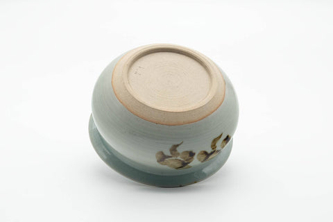 Tezumi — Japanese Kensui - Abstract Grey Glazed Water Bowl - 550ml — top-down view of the interior