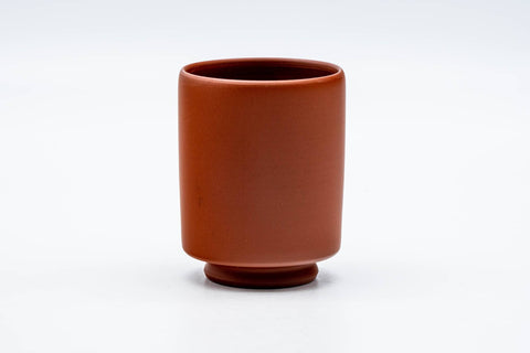 Japanese Teacup - Red Shudei Tokoname-yaki Tsutsu-gata Yunomi - 150ml