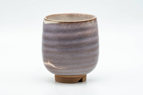 Japanese Teacup - Purple White Drip-Glazed Hagi-yaki Yunomi - 150ml - Tezumi