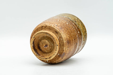 Japanese Teacup - Ash Glazed Shigaraki-yaki Tsutsu-gata Yunomi - 190ml